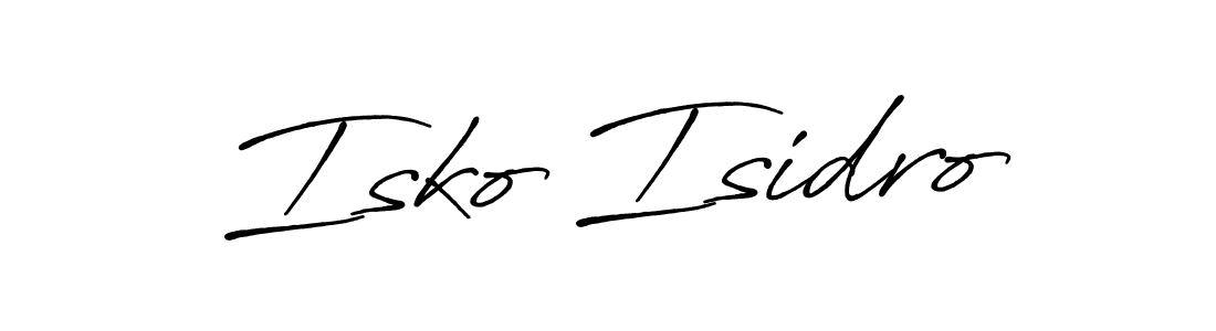 How to make Isko Isidro signature? Antro_Vectra_Bolder is a professional autograph style. Create handwritten signature for Isko Isidro name. Isko Isidro signature style 7 images and pictures png