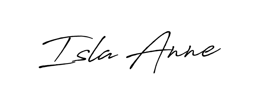 Create a beautiful signature design for name Isla Anne. With this signature (Antro_Vectra_Bolder) fonts, you can make a handwritten signature for free. Isla Anne signature style 7 images and pictures png