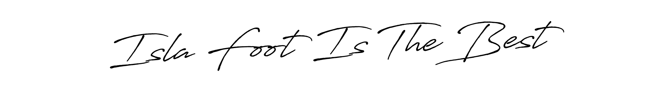 Use a signature maker to create a handwritten signature online. With this signature software, you can design (Antro_Vectra_Bolder) your own signature for name Isla Foot Is The Best. Isla Foot Is The Best signature style 7 images and pictures png