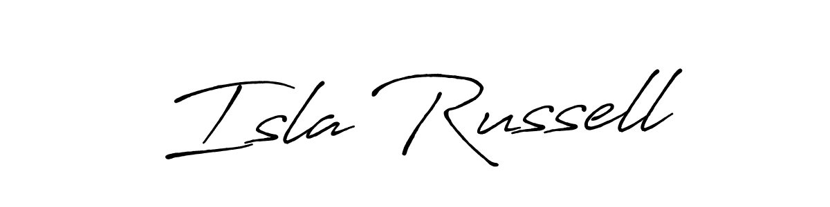 Here are the top 10 professional signature styles for the name Isla Russell. These are the best autograph styles you can use for your name. Isla Russell signature style 7 images and pictures png
