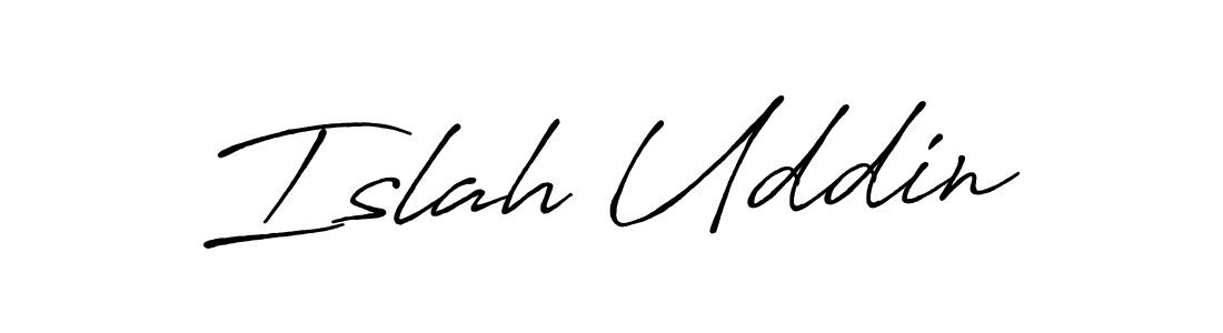 The best way (Antro_Vectra_Bolder) to make a short signature is to pick only two or three words in your name. The name Islah Uddin include a total of six letters. For converting this name. Islah Uddin signature style 7 images and pictures png