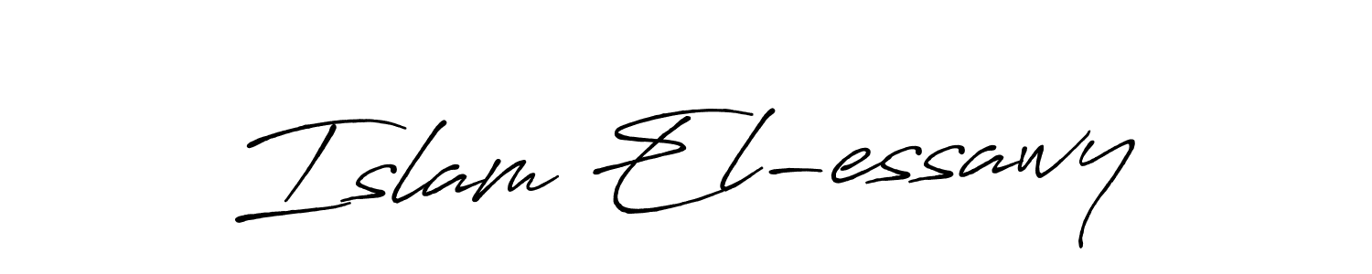 Design your own signature with our free online signature maker. With this signature software, you can create a handwritten (Antro_Vectra_Bolder) signature for name Islam El-essawy. Islam El-essawy signature style 7 images and pictures png