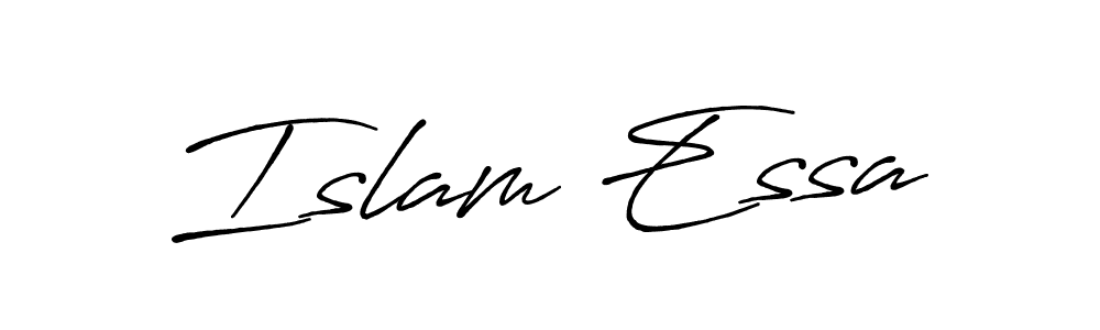 How to make Islam Essa signature? Antro_Vectra_Bolder is a professional autograph style. Create handwritten signature for Islam Essa name. Islam Essa signature style 7 images and pictures png