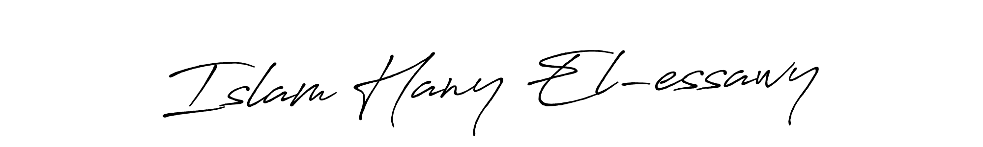 Also we have Islam Hany El-essawy name is the best signature style. Create professional handwritten signature collection using Antro_Vectra_Bolder autograph style. Islam Hany El-essawy signature style 7 images and pictures png