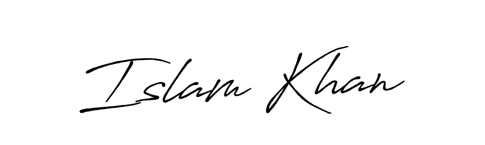 You should practise on your own different ways (Antro_Vectra_Bolder) to write your name (Islam Khan) in signature. don't let someone else do it for you. Islam Khan signature style 7 images and pictures png