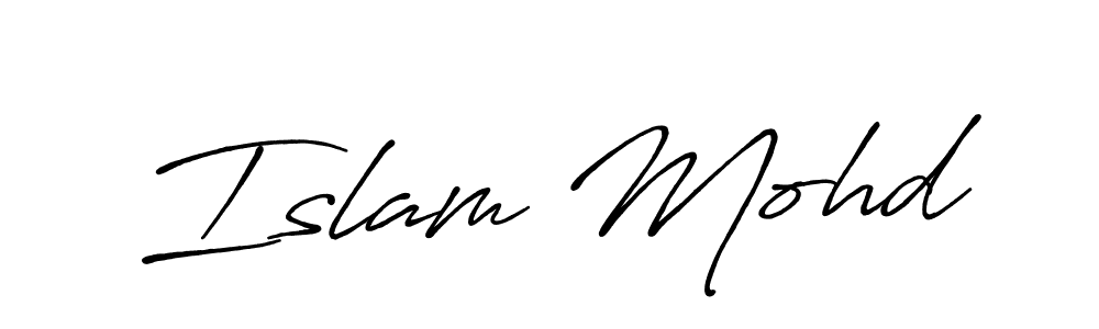 Make a beautiful signature design for name Islam Mohd. Use this online signature maker to create a handwritten signature for free. Islam Mohd signature style 7 images and pictures png