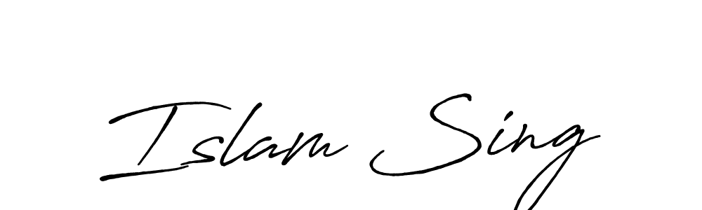 Similarly Antro_Vectra_Bolder is the best handwritten signature design. Signature creator online .You can use it as an online autograph creator for name Islam Sing. Islam Sing signature style 7 images and pictures png