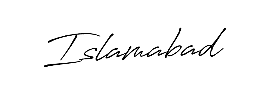 Create a beautiful signature design for name Islamabad. With this signature (Antro_Vectra_Bolder) fonts, you can make a handwritten signature for free. Islamabad signature style 7 images and pictures png
