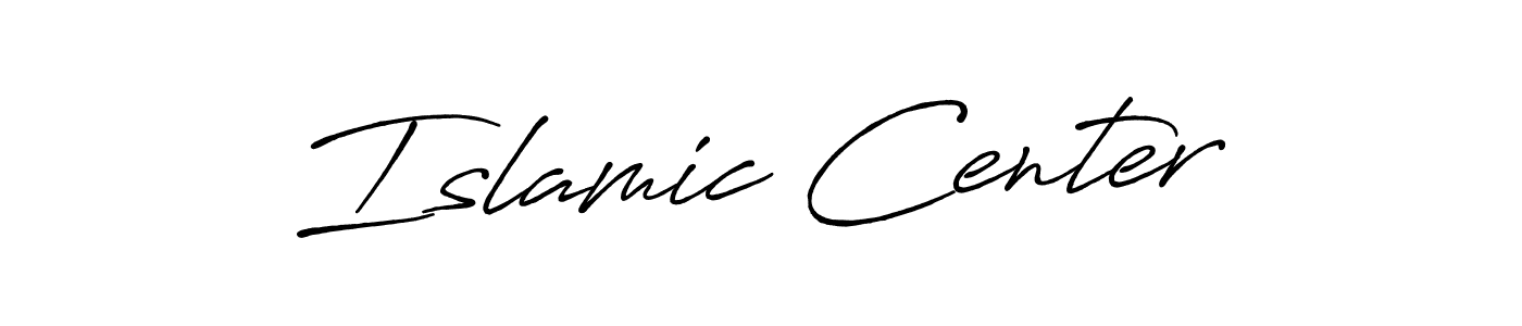 Also we have Islamic Center name is the best signature style. Create professional handwritten signature collection using Antro_Vectra_Bolder autograph style. Islamic Center signature style 7 images and pictures png