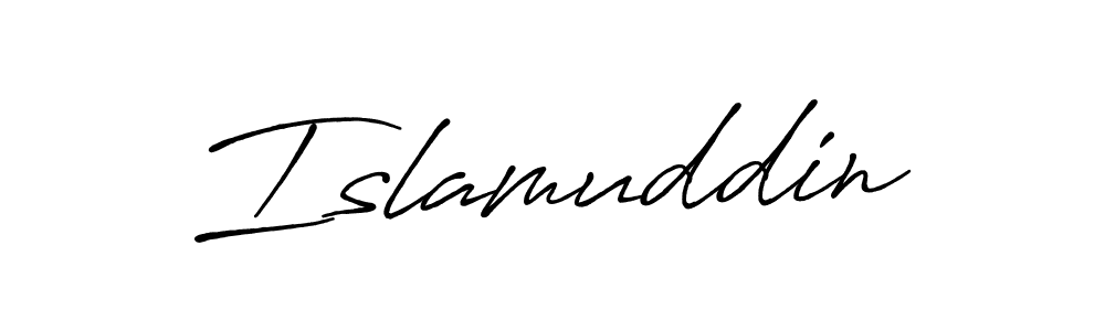 It looks lik you need a new signature style for name Islamuddin. Design unique handwritten (Antro_Vectra_Bolder) signature with our free signature maker in just a few clicks. Islamuddin signature style 7 images and pictures png