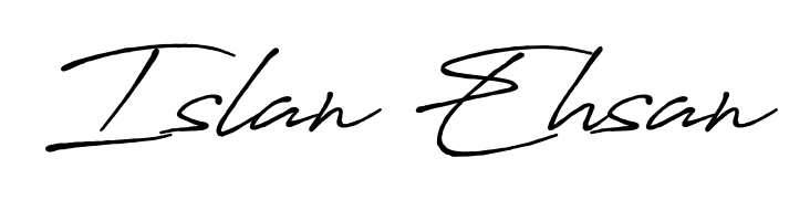 An effortless, minimalist signature concept for Islan Ehsan using Antro_Vectra_Bolder design. Clean lines that look great on any document. Islan Ehsan signature style 7 images and pictures png