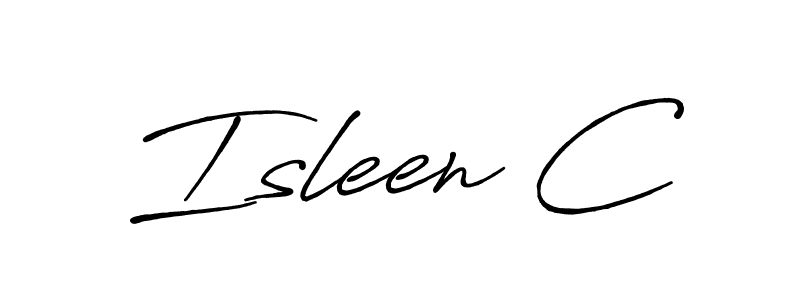 Make a beautiful signature design for name Isleen C. Use this online signature maker to create a handwritten signature for free. Isleen C signature style 7 images and pictures png