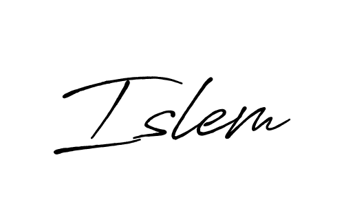 You should practise on your own different ways (Antro_Vectra_Bolder) to write your name (Islem) in signature. don't let someone else do it for you. Islem signature style 7 images and pictures png