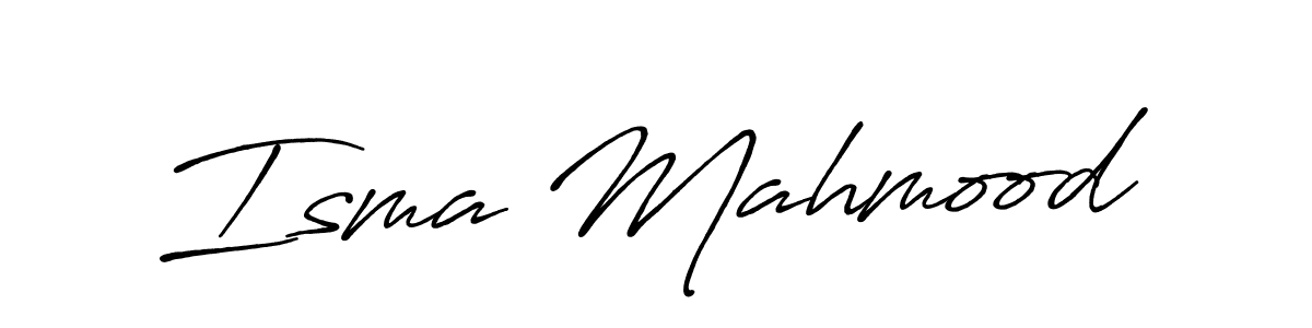 Similarly Antro_Vectra_Bolder is the best handwritten signature design. Signature creator online .You can use it as an online autograph creator for name Isma Mahmood. Isma Mahmood signature style 7 images and pictures png