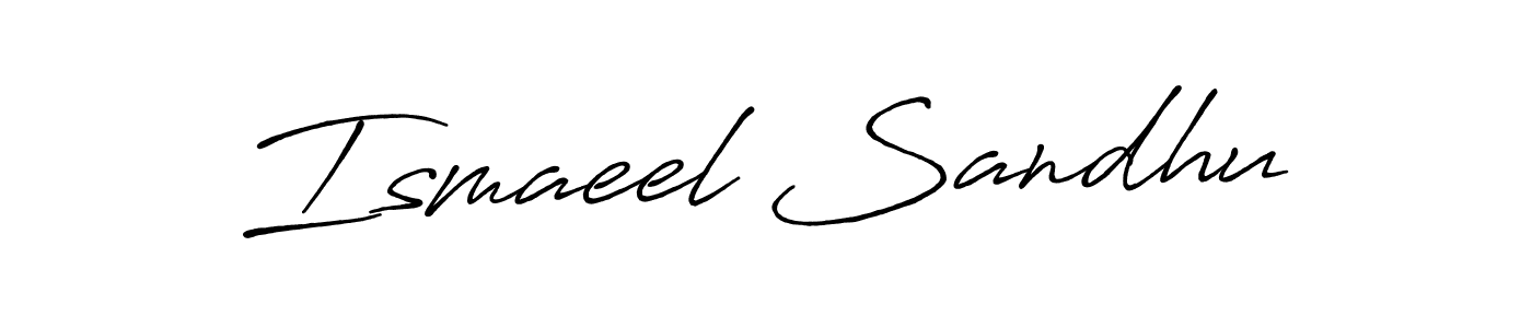 Create a beautiful signature design for name Ismaeel Sandhu. With this signature (Antro_Vectra_Bolder) fonts, you can make a handwritten signature for free. Ismaeel Sandhu signature style 7 images and pictures png