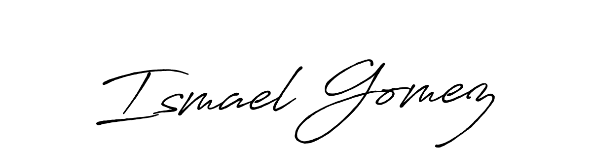 Also we have Ismael Gomez name is the best signature style. Create professional handwritten signature collection using Antro_Vectra_Bolder autograph style. Ismael Gomez signature style 7 images and pictures png