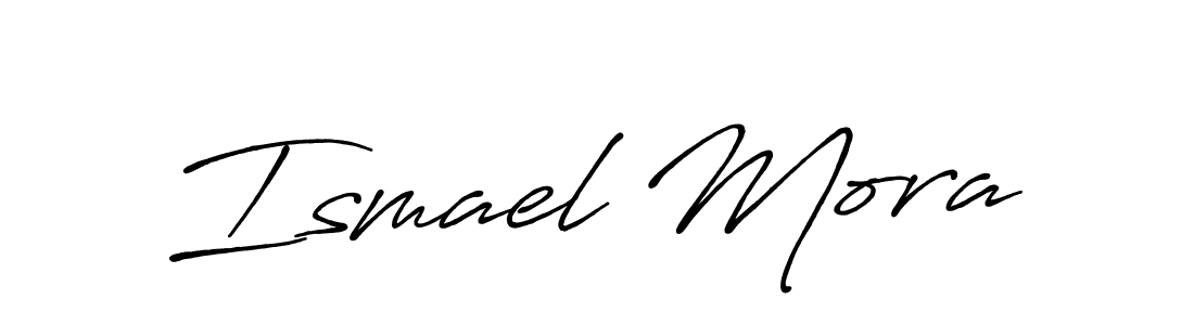 How to make Ismael Mora signature? Antro_Vectra_Bolder is a professional autograph style. Create handwritten signature for Ismael Mora name. Ismael Mora signature style 7 images and pictures png