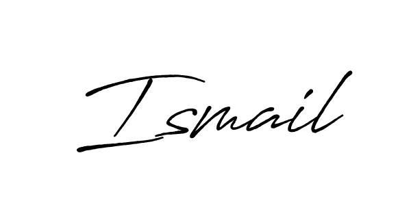 Make a beautiful signature design for name Ismail. With this signature (Antro_Vectra_Bolder) style, you can create a handwritten signature for free. Ismail signature style 7 images and pictures png