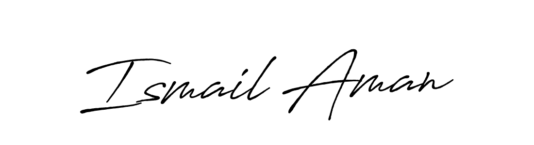 Make a beautiful signature design for name Ismail Aman. Use this online signature maker to create a handwritten signature for free. Ismail Aman signature style 7 images and pictures png