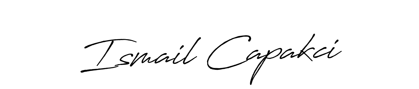 Similarly Antro_Vectra_Bolder is the best handwritten signature design. Signature creator online .You can use it as an online autograph creator for name Ismail Capakci. Ismail Capakci signature style 7 images and pictures png