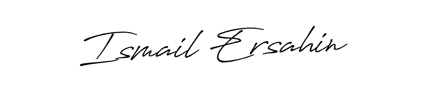 Ismail Ersahin stylish signature style. Best Handwritten Sign (Antro_Vectra_Bolder) for my name. Handwritten Signature Collection Ideas for my name Ismail Ersahin. Ismail Ersahin signature style 7 images and pictures png