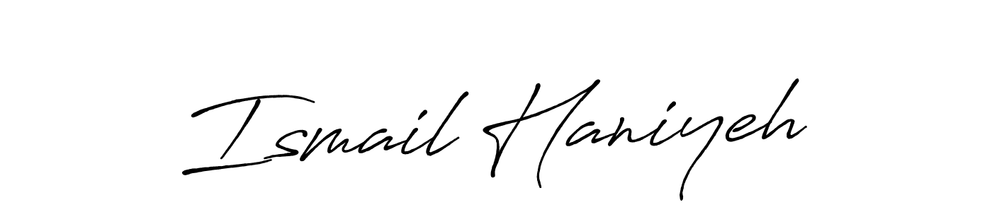 Design your own signature with our free online signature maker. With this signature software, you can create a handwritten (Antro_Vectra_Bolder) signature for name Ismail Haniyeh. Ismail Haniyeh signature style 7 images and pictures png