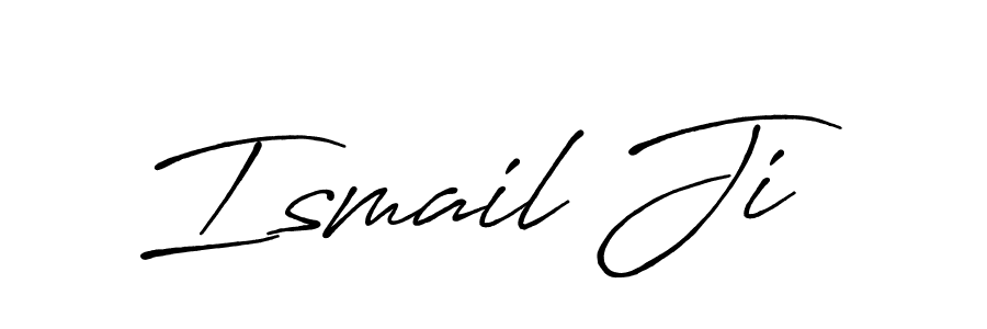 Also we have Ismail Ji name is the best signature style. Create professional handwritten signature collection using Antro_Vectra_Bolder autograph style. Ismail Ji signature style 7 images and pictures png