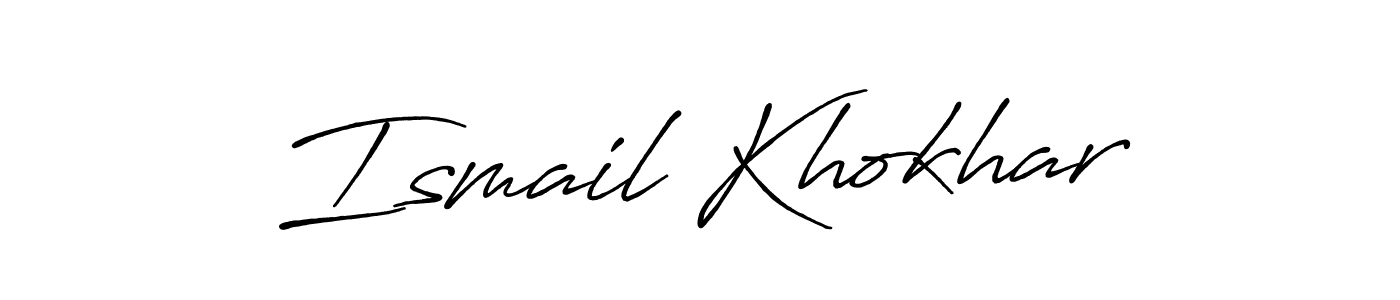 Ismail Khokhar stylish signature style. Best Handwritten Sign (Antro_Vectra_Bolder) for my name. Handwritten Signature Collection Ideas for my name Ismail Khokhar. Ismail Khokhar signature style 7 images and pictures png
