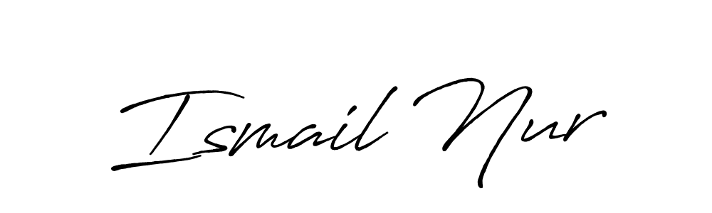 Make a beautiful signature design for name Ismail Nur. Use this online signature maker to create a handwritten signature for free. Ismail Nur signature style 7 images and pictures png
