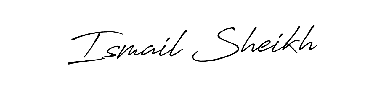 It looks lik you need a new signature style for name Ismail Sheikh. Design unique handwritten (Antro_Vectra_Bolder) signature with our free signature maker in just a few clicks. Ismail Sheikh signature style 7 images and pictures png