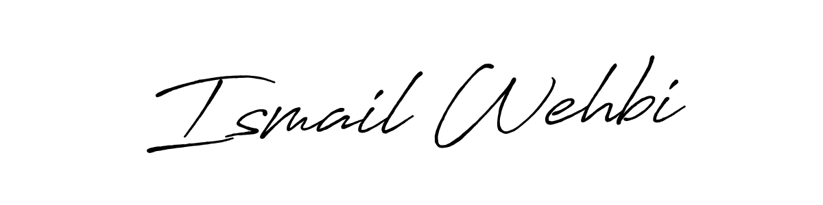 Once you've used our free online signature maker to create your best signature Antro_Vectra_Bolder style, it's time to enjoy all of the benefits that Ismail Wehbi name signing documents. Ismail Wehbi signature style 7 images and pictures png