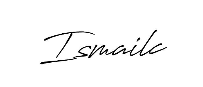 How to make Ismailc signature? Antro_Vectra_Bolder is a professional autograph style. Create handwritten signature for Ismailc name. Ismailc signature style 7 images and pictures png