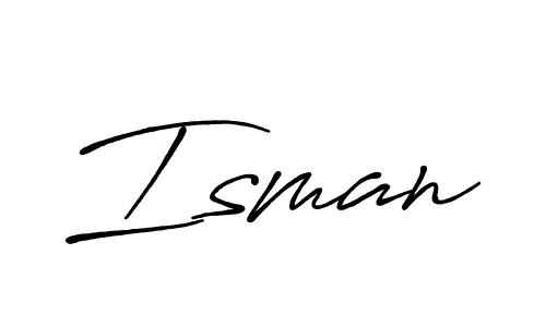 How to make Isman signature? Antro_Vectra_Bolder is a professional autograph style. Create handwritten signature for Isman name. Isman signature style 7 images and pictures png