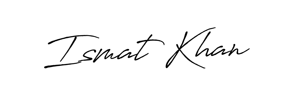 How to make Ismat Khan signature? Antro_Vectra_Bolder is a professional autograph style. Create handwritten signature for Ismat Khan name. Ismat Khan signature style 7 images and pictures png