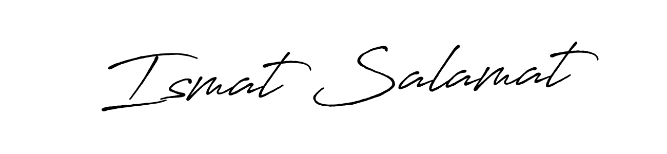 Here are the top 10 professional signature styles for the name Ismat Salamat. These are the best autograph styles you can use for your name. Ismat Salamat signature style 7 images and pictures png