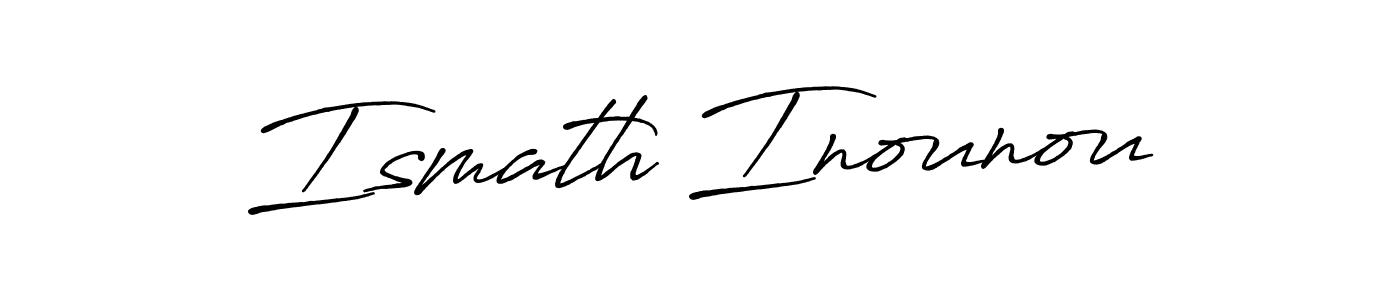 Similarly Antro_Vectra_Bolder is the best handwritten signature design. Signature creator online .You can use it as an online autograph creator for name Ismath Inounou. Ismath Inounou signature style 7 images and pictures png