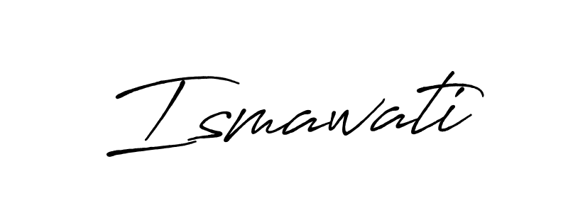 Also You can easily find your signature by using the search form. We will create Ismawati name handwritten signature images for you free of cost using Antro_Vectra_Bolder sign style. Ismawati signature style 7 images and pictures png