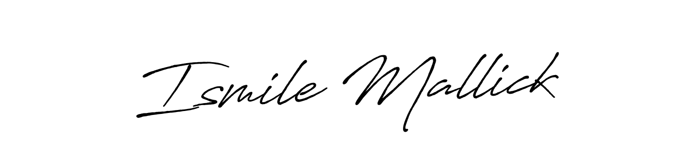 Best and Professional Signature Style for Ismile Mallick. Antro_Vectra_Bolder Best Signature Style Collection. Ismile Mallick signature style 7 images and pictures png