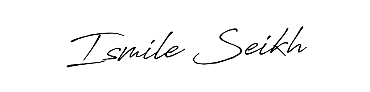 Make a beautiful signature design for name Ismile Seikh. Use this online signature maker to create a handwritten signature for free. Ismile Seikh signature style 7 images and pictures png