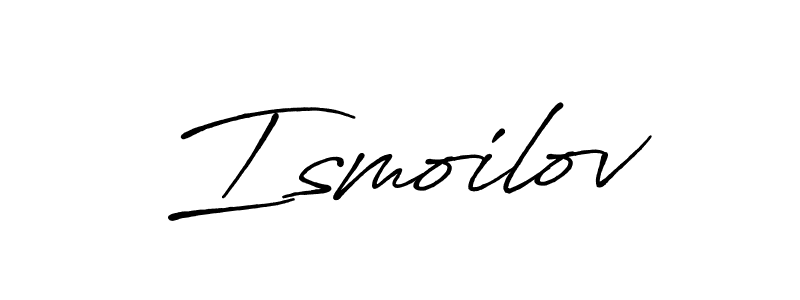 Create a beautiful signature design for name Ismoilov. With this signature (Antro_Vectra_Bolder) fonts, you can make a handwritten signature for free. Ismoilov signature style 7 images and pictures png