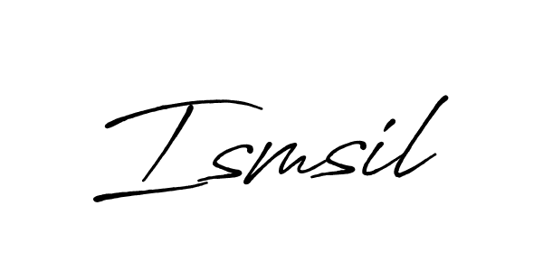 Ismsil stylish signature style. Best Handwritten Sign (Antro_Vectra_Bolder) for my name. Handwritten Signature Collection Ideas for my name Ismsil. Ismsil signature style 7 images and pictures png