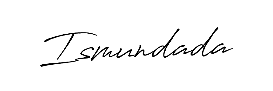 if you are searching for the best signature style for your name Ismundada. so please give up your signature search. here we have designed multiple signature styles  using Antro_Vectra_Bolder. Ismundada signature style 7 images and pictures png