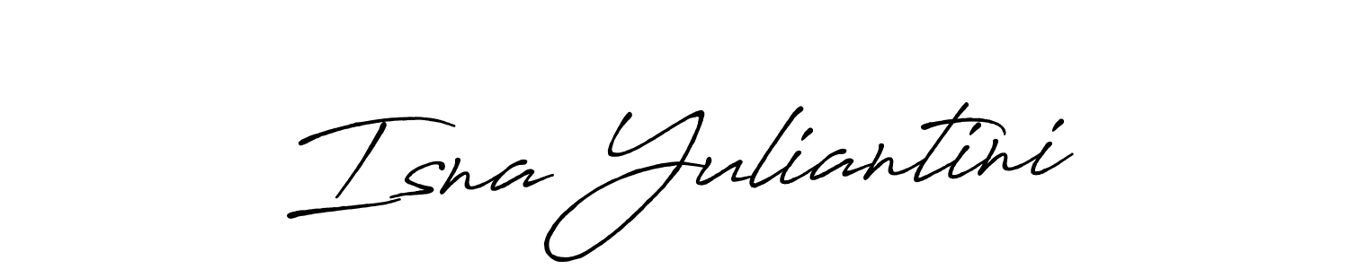 It looks lik you need a new signature style for name Isna Yuliantini. Design unique handwritten (Antro_Vectra_Bolder) signature with our free signature maker in just a few clicks. Isna Yuliantini signature style 7 images and pictures png