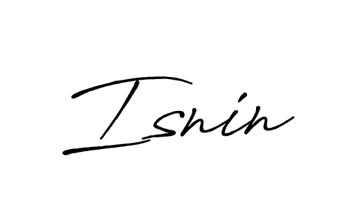 Create a beautiful signature design for name Isnin. With this signature (Antro_Vectra_Bolder) fonts, you can make a handwritten signature for free. Isnin signature style 7 images and pictures png
