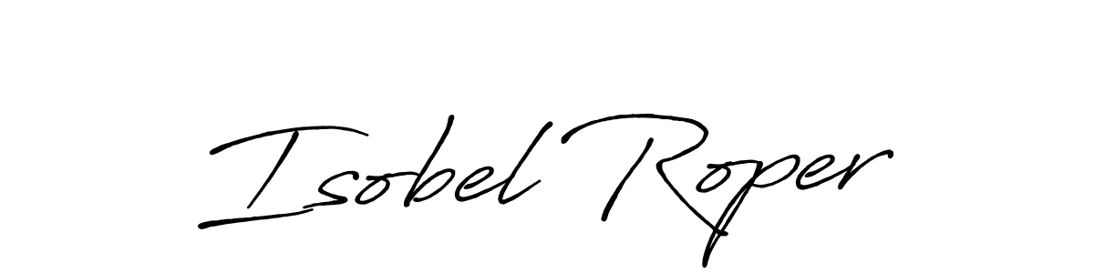 Isobel Roper stylish signature style. Best Handwritten Sign (Antro_Vectra_Bolder) for my name. Handwritten Signature Collection Ideas for my name Isobel Roper. Isobel Roper signature style 7 images and pictures png