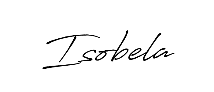 Also we have Isobela name is the best signature style. Create professional handwritten signature collection using Antro_Vectra_Bolder autograph style. Isobela signature style 7 images and pictures png