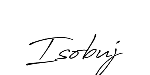 Create a beautiful signature design for name Isobuj. With this signature (Antro_Vectra_Bolder) fonts, you can make a handwritten signature for free. Isobuj signature style 7 images and pictures png