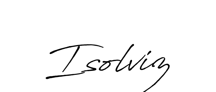 How to Draw Isolviz signature style? Antro_Vectra_Bolder is a latest design signature styles for name Isolviz. Isolviz signature style 7 images and pictures png