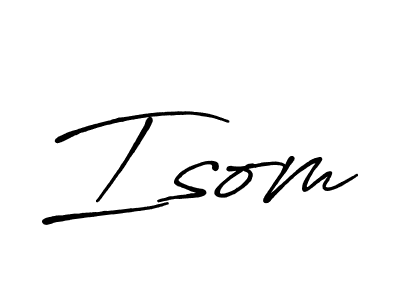 Use a signature maker to create a handwritten signature online. With this signature software, you can design (Antro_Vectra_Bolder) your own signature for name Isom. Isom signature style 7 images and pictures png