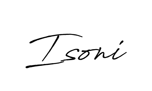 The best way (Antro_Vectra_Bolder) to make a short signature is to pick only two or three words in your name. The name Isoni include a total of six letters. For converting this name. Isoni signature style 7 images and pictures png